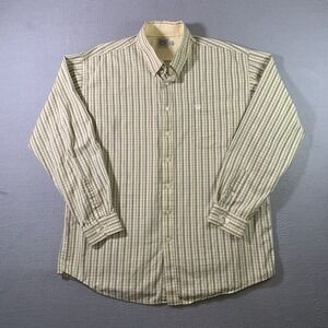 Cinch Western Shirt Men's XL Plaid Button Front Long Sleeve Cotton Plaid